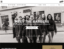 Tablet Screenshot of barbershop-gdansk.pl